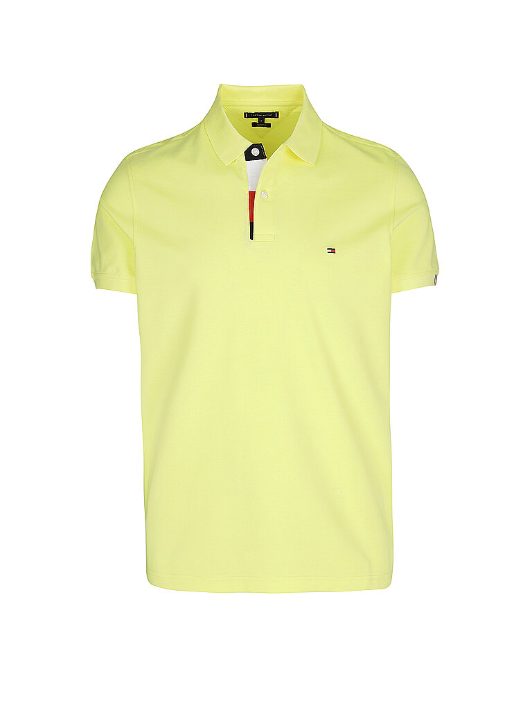 TOMMY HILFIGER Poloshirt Regular Fit  gelb | M